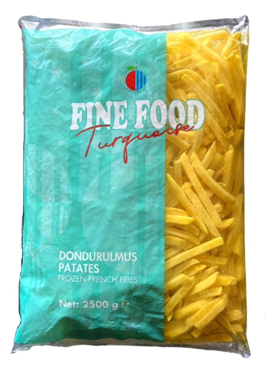 Fine Food Dondurulmuş Patates Turkuaz 9X9