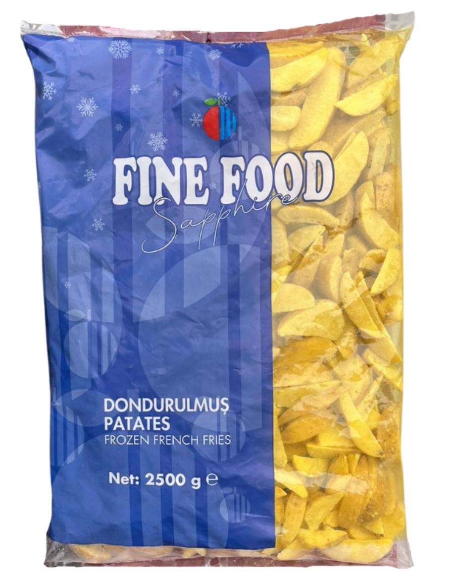 Fine Food Dondurulmuş Patates Safir Elma Dilimi 7X7