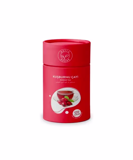 Kuşburnu Çayı Meyve Taneli Silindir Karton Kutu 175 Gr.