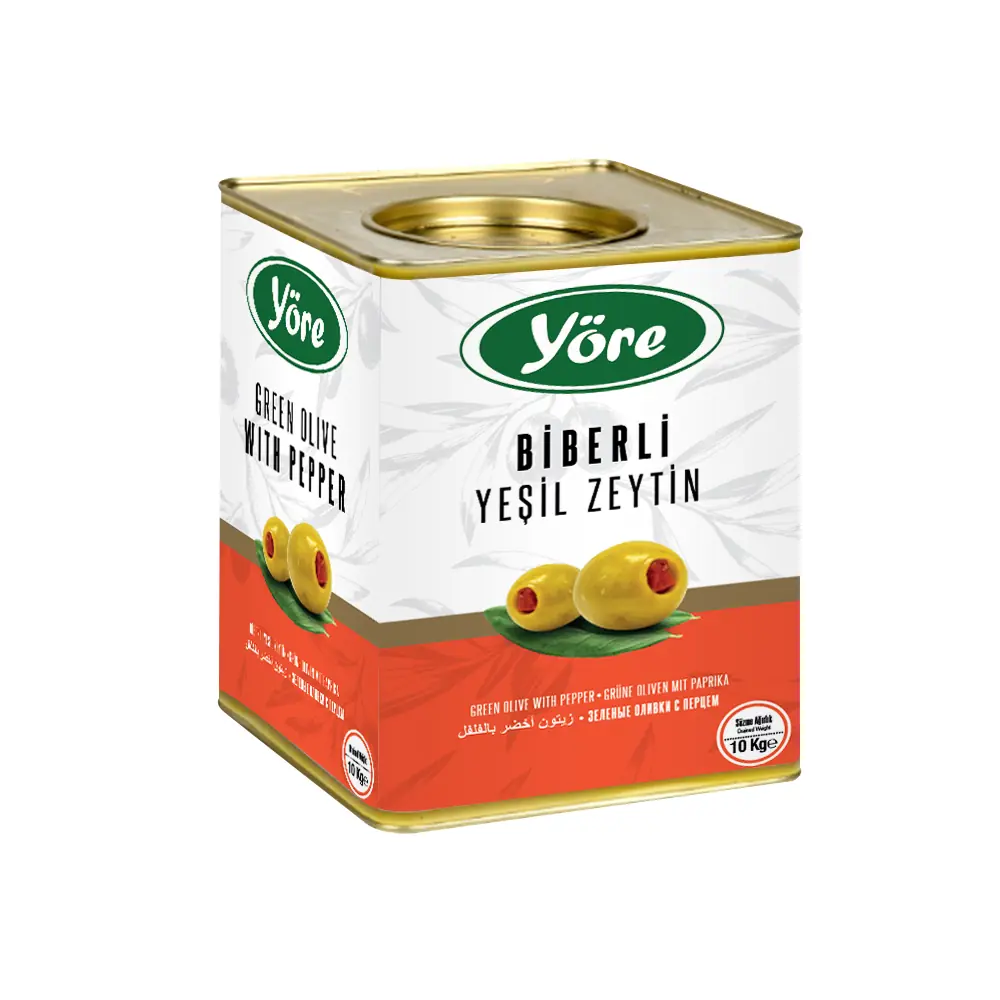Yöre Domat Biberli Gold Yeşil Zeytin 