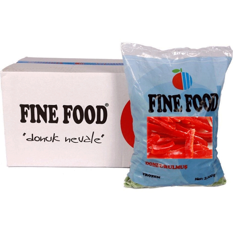 FINEFOOD Kırmızı Şerit Biber 2.5KG*4PKT 10KG